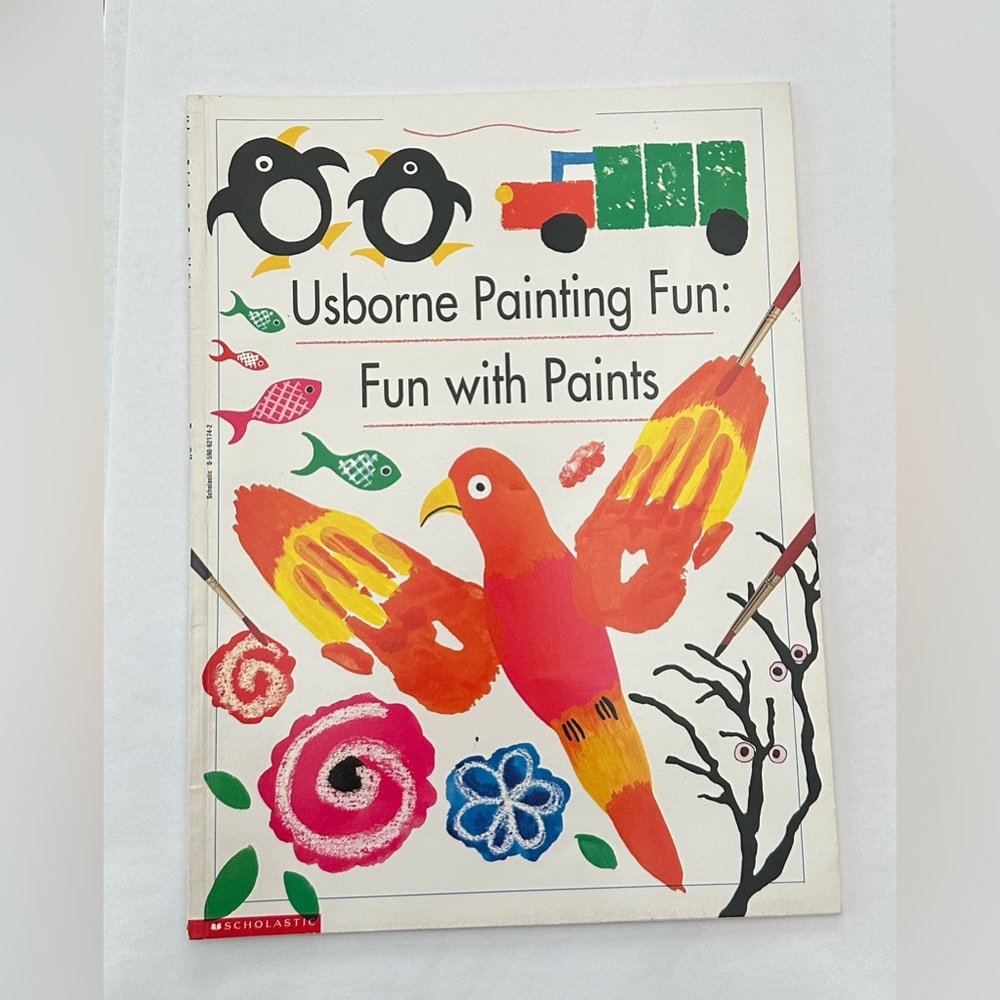 Usborne Painting Fun: Fun With Paints Scholastic Paperback Book 1995